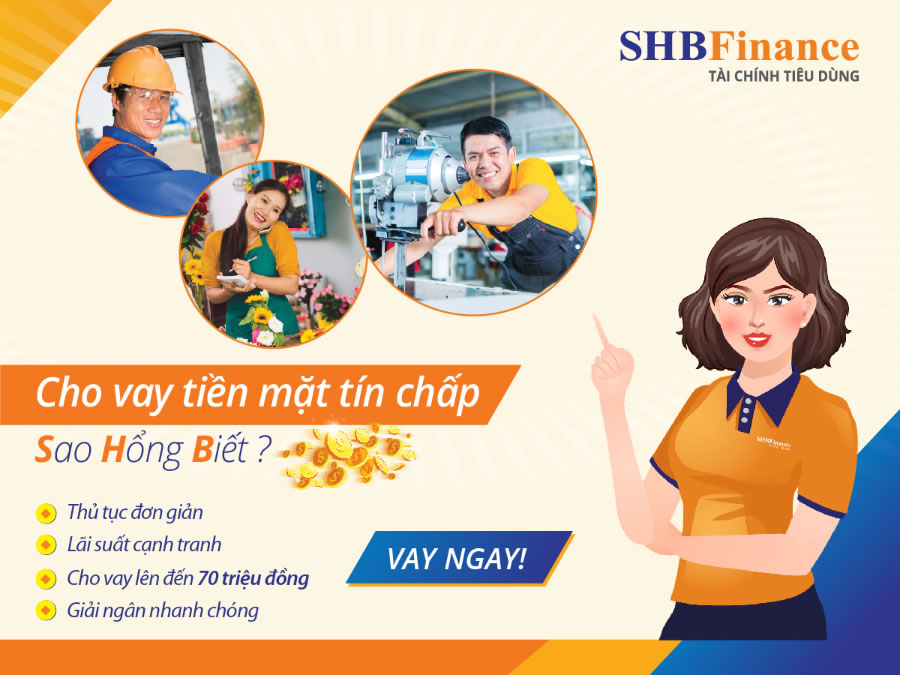 Vay tín chấp SHB Finance TP Vinh Nghệ An